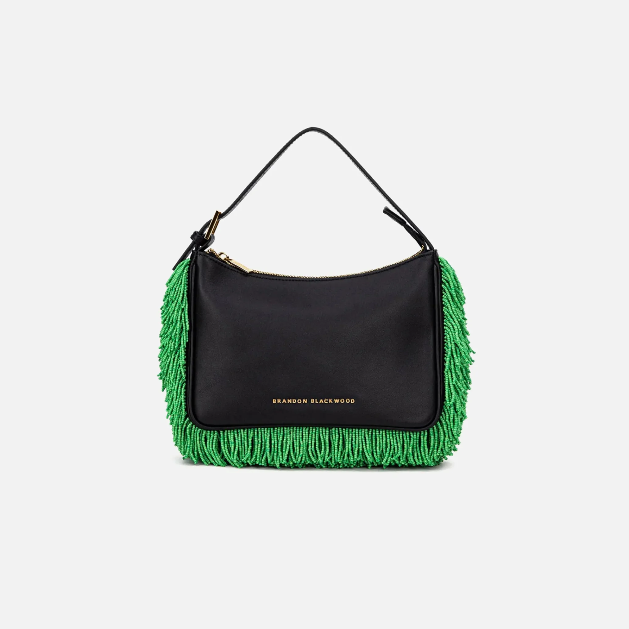 Cheap Brandon Blackwood Beaded Cortni Bag Black Green