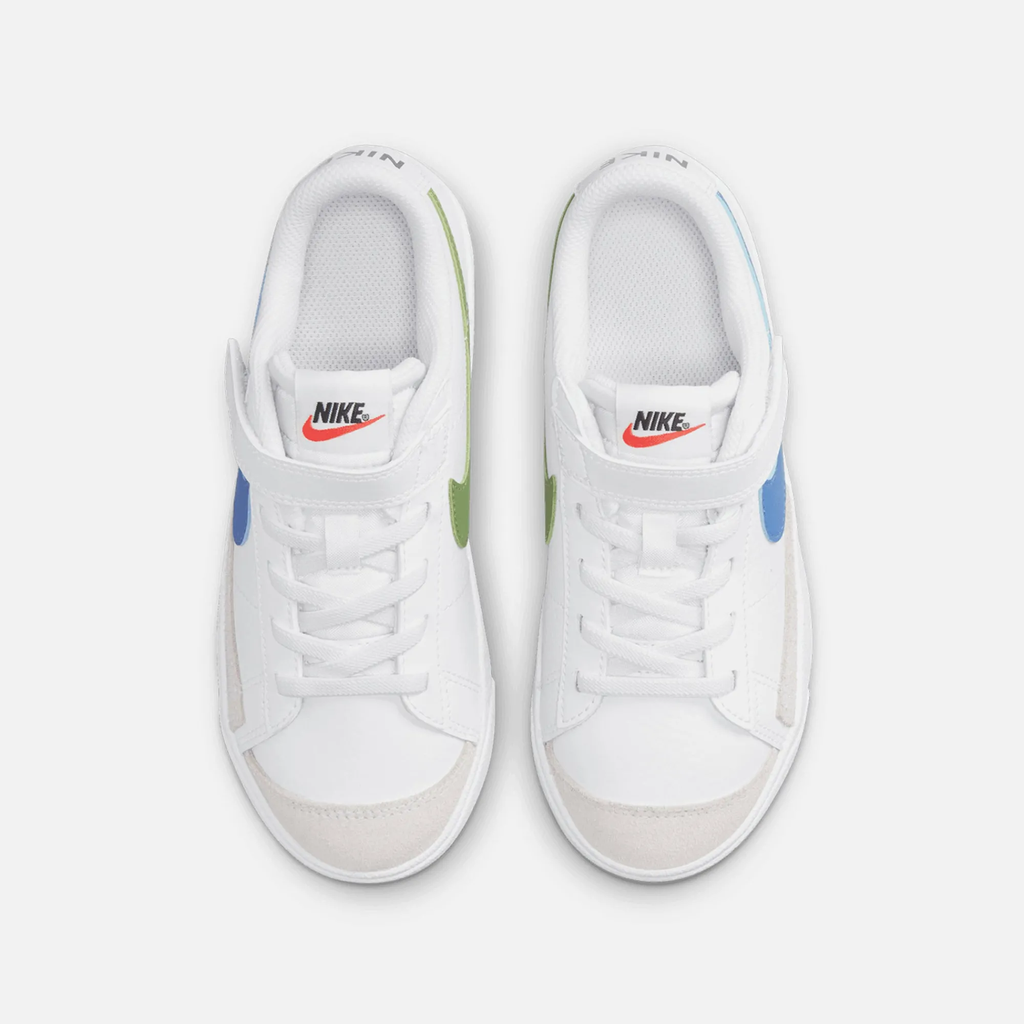 Online Nike Blazer Low `77 White / Medium Blue / Chlorophyll / Black