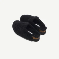 Best Sale Birkenstock Boston Platform Big Buckleteddy Black Shearling