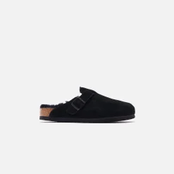 Shop Birkenstock Boston Shearling Black