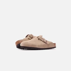 Shop Birkenstock Boston Suede Taupe