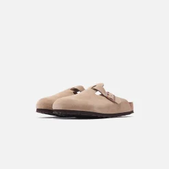 Shop Birkenstock Boston Suede Taupe
