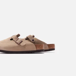Shop Birkenstock Boston Suede Taupe