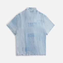 Outlet Our Legacy Box Shirt Blue Brush Stroke Print