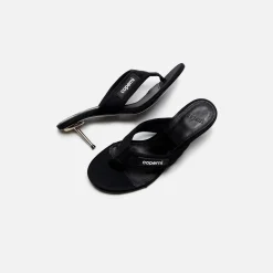 Best Coperni Branded Thong Sandal Black