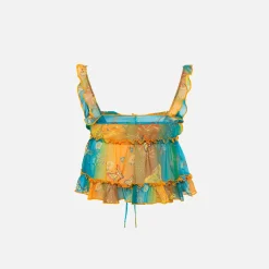 Discount Siedres Calia Tie Front Top Multi Print