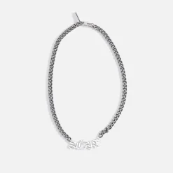 Outlet 1017 Alyx 9SM Calligraphy Logo Necklace Silver