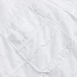 Store Engineered Garments Camp Shirt White Cotton Mixed Patchwork