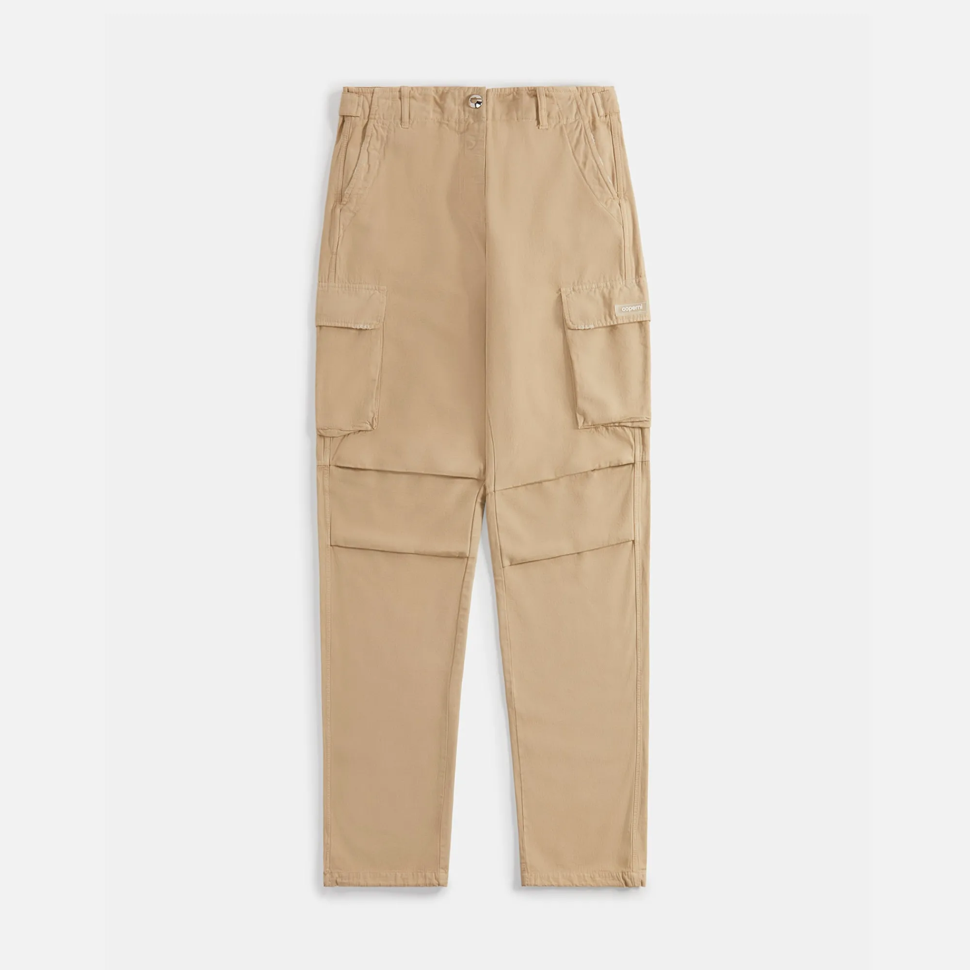 Outlet Coperni Canvas Wide Leg Cargo Pants Beige