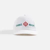 Sale Casablanca Casa Sport Logo Embroidered Cap White