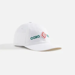 Sale Casablanca Casa Sport Logo Embroidered Cap White