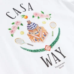 Online Casablanca Casa Way Printed Tee White