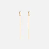 Sale Saint Laurent Cassandre Earrings Gold