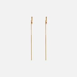 Sale Saint Laurent Cassandre Earrings Gold