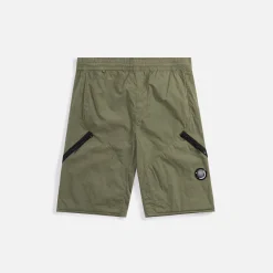Fashion CP Company Chrome-R Zipped Shorts Bronze Green