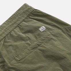 Fashion CP Company Chrome-R Zipped Shorts Bronze Green
