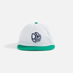Discount by Parra Circle Tweak Logo 6 Panel Hat Off White / Green