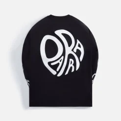 Shop by Parra Circle Tweak Logo Long Sleeve Tee Black