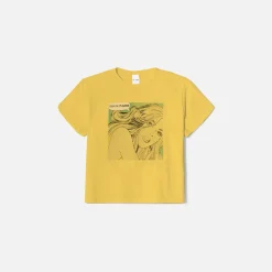 New ReDone Classic Beach Please Tee Yellow