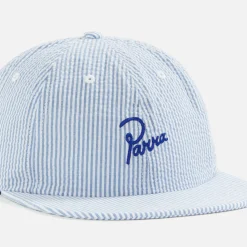 Clearance by Parra Classic Logo 6 Panel Hat White / Blue
