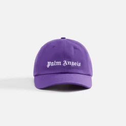 Flash Sale Palm Angels Classic Logo Cap Purple / White