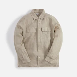 Clearance Engineered Garments Classic Shirt Natural Handkerchief Linen