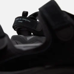 Fashion CDG Homme Comme Des Garcons Homme Velour Neoprene Sandal Black