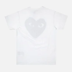 Online CDG Pocket Comme Des Garcons Play Black Heart Tee White
