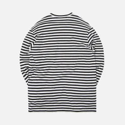 Online CDG Pocket Comme Des Garcons Play Striped Long Sleeve Tee Black / White