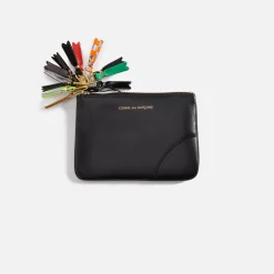 Cheap CDG Pocket Comme Des Garcons Pocket Zipper Pull Mini Pouch Black