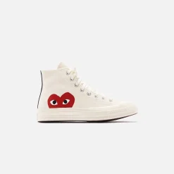 Cheap CDG Pocket Converse X Comme Des Garcons Cdg Play Chuck Taylor High Beige