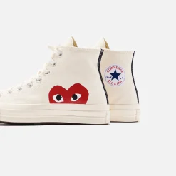Cheap CDG Pocket Converse X Comme Des Garcons Cdg Play Chuck Taylor High Beige