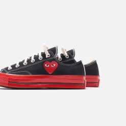 Hot CDG Pocket Converse X Comme Des Garcons Cdg Play Red Sole Low Top Black