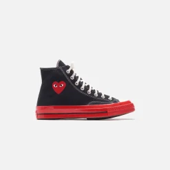 Store CDG Pocket Converse X Comme Des Garcons Cdg Play Red Sole High Top Black