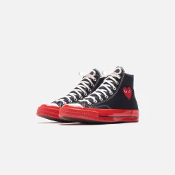 Store CDG Pocket Converse X Comme Des Garcons Cdg Play Red Sole High Top Black