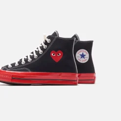Store CDG Pocket Converse X Comme Des Garcons Cdg Play Red Sole High Top Black