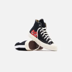 Fashion CDG Pocket Converse X Comme Des Garcons Cdg Play Chuck Taylor High Black