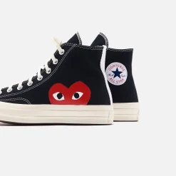 Fashion CDG Pocket Converse X Comme Des Garcons Cdg Play Chuck Taylor High Black