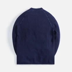 Discount CP Company Cotton Crepe Crew Neck Jumper Medieval Blue