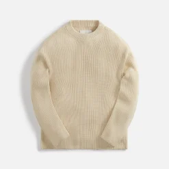 Best Sale Jil Sander Cotton Rib Crew Neck With Wrap Back Cloud