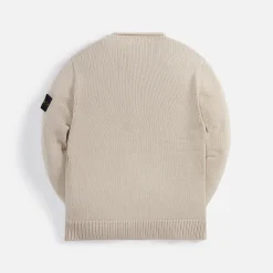 Outlet Stone Island Cotton Rib Sweater Dove Grey