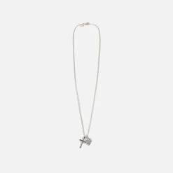 Flash Sale Emanuele Bicocchi Cross And Arabesque Heart Pendant Silver
