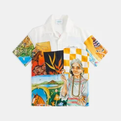 Discount Casablanca Cuban Collar Shirt Maria