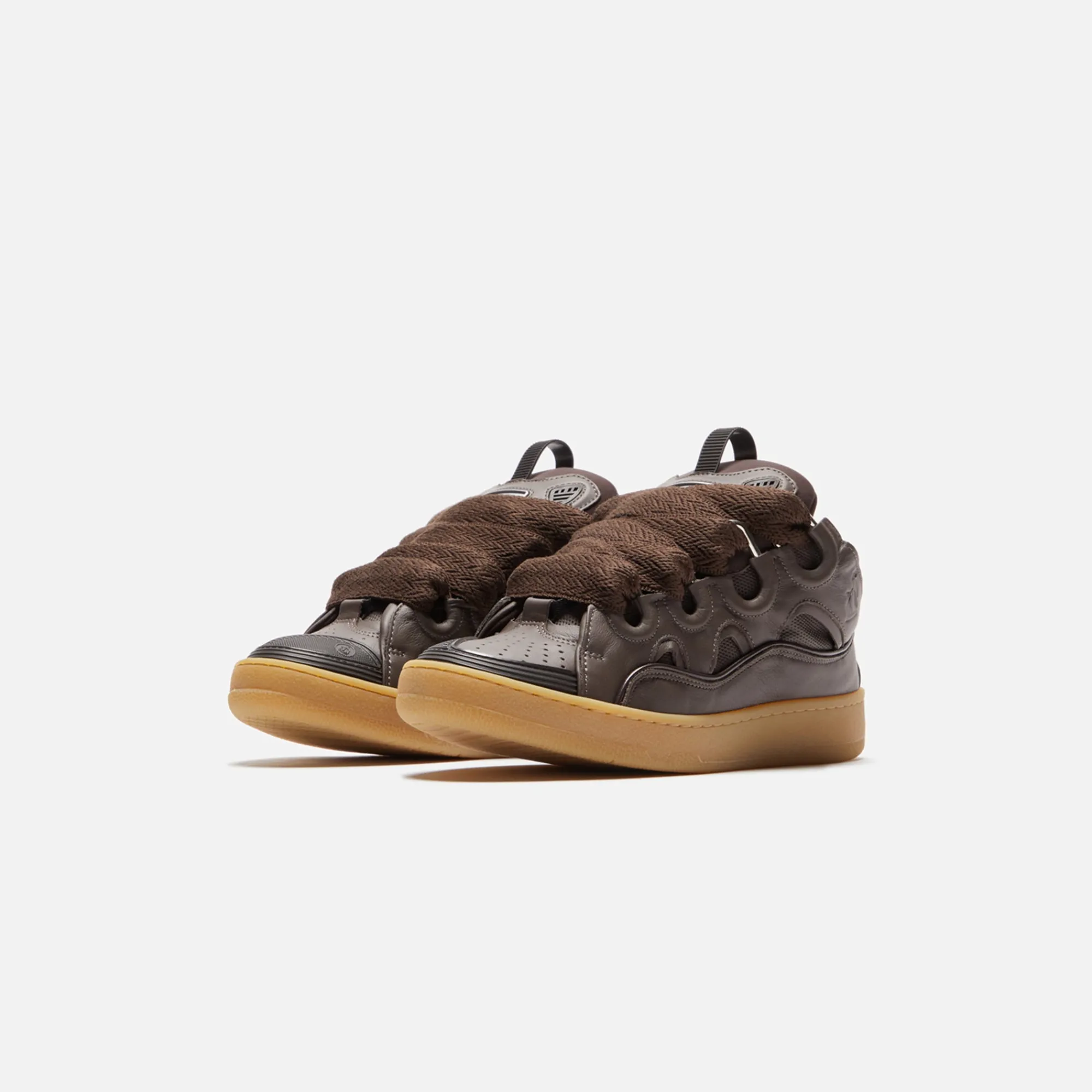 Shop Lanvin Curb Sneakers Ebony