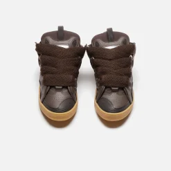Shop Lanvin Curb Sneakers Ebony