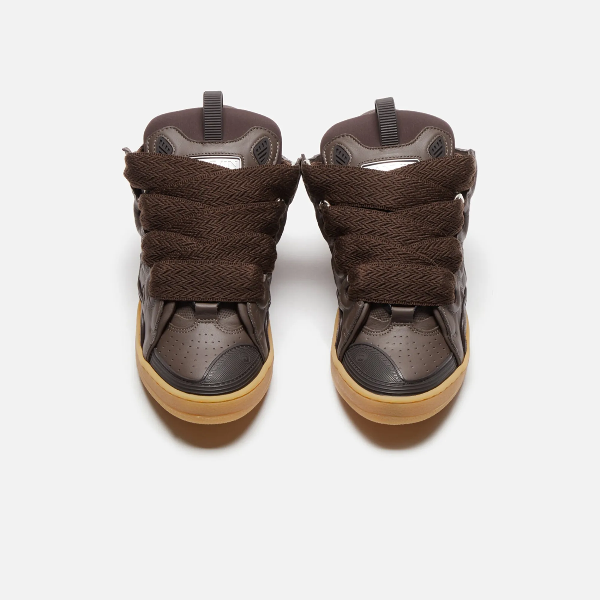 Shop Lanvin Curb Sneakers Ebony