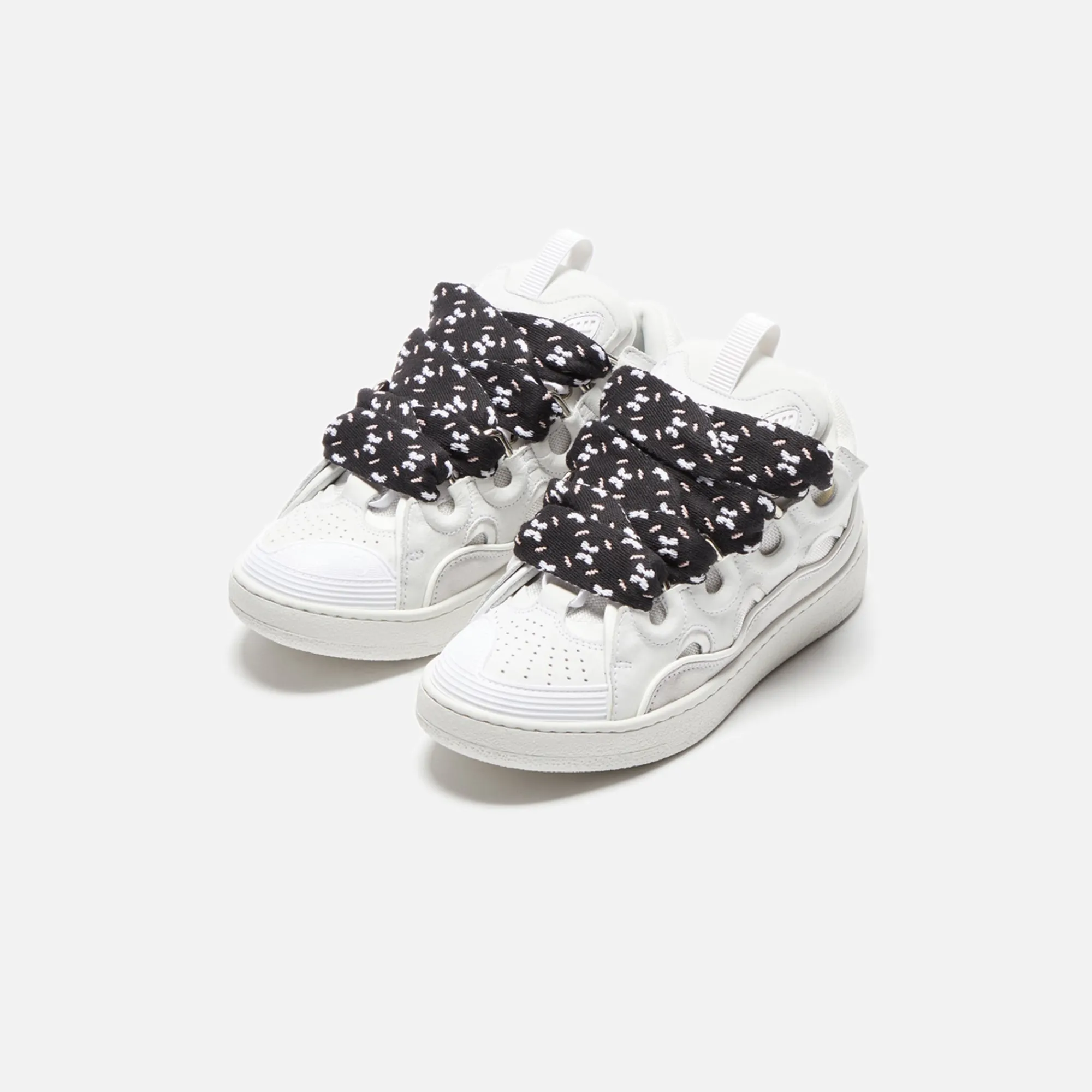 Shop Lanvin Curb Sneakers White