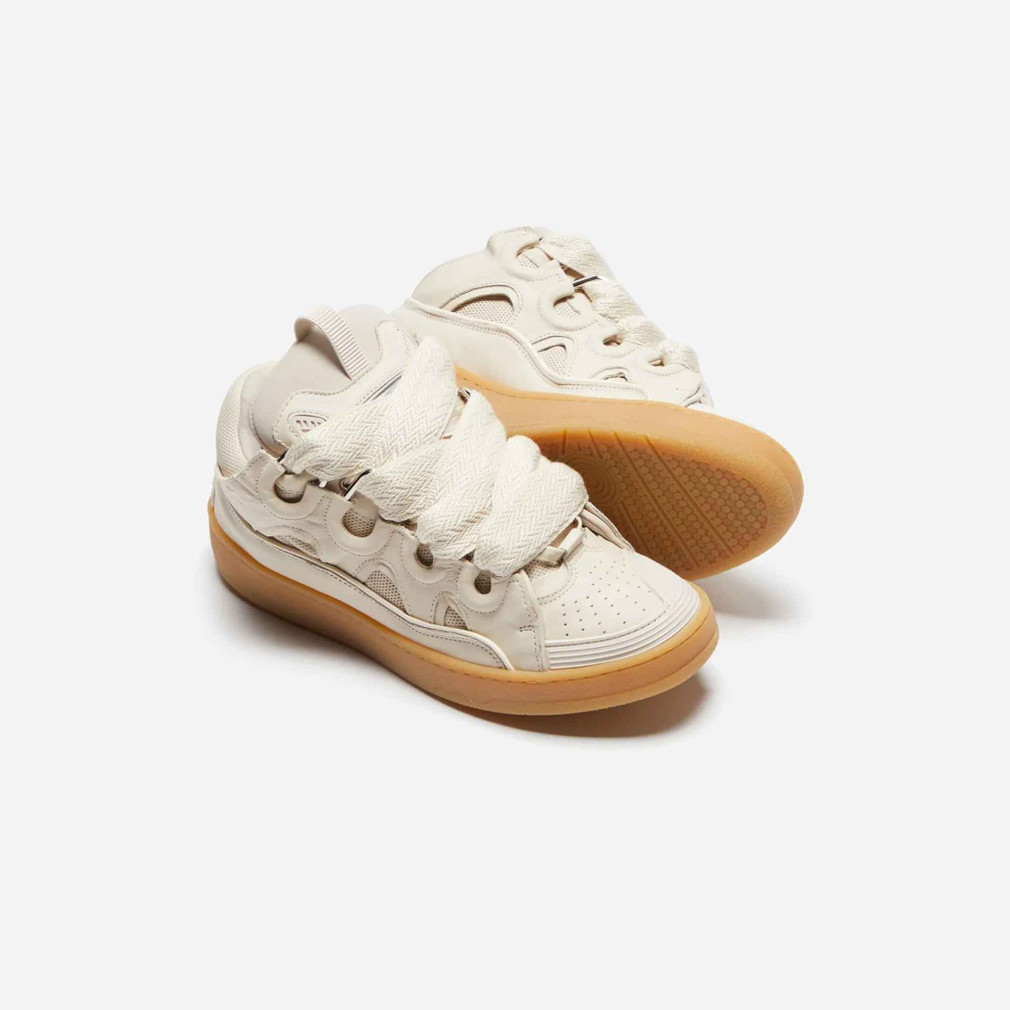 Store Lanvin Curb Sneakers Chalk