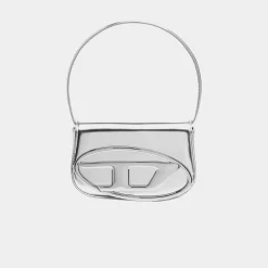 Outlet Diesel D Logo Bag Silver Mirror
