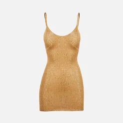 Cheap Asta Resort Delilah Mini Dress Sepia Sequin